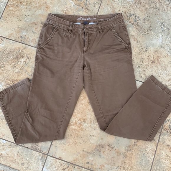 Eddie Bauer Legendwash Boyfriend Relaxed Fit Pants - Picture 1 of 3